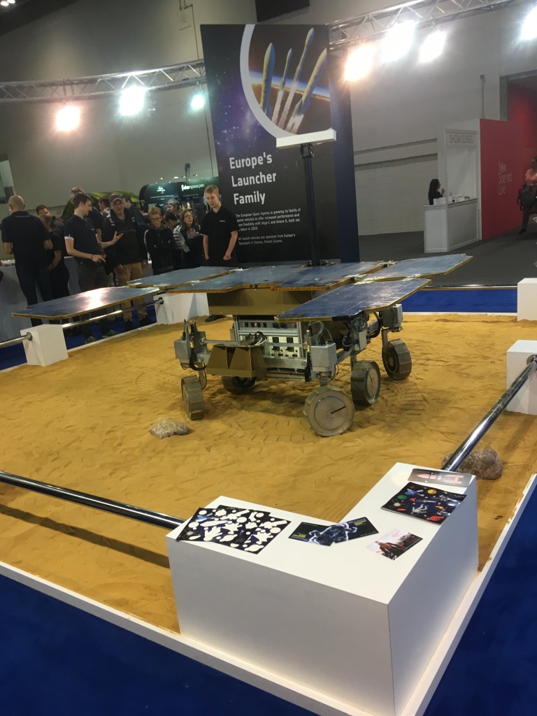 base of the replica exomars rosalind franklin rover, as seen at New Scientist Live.